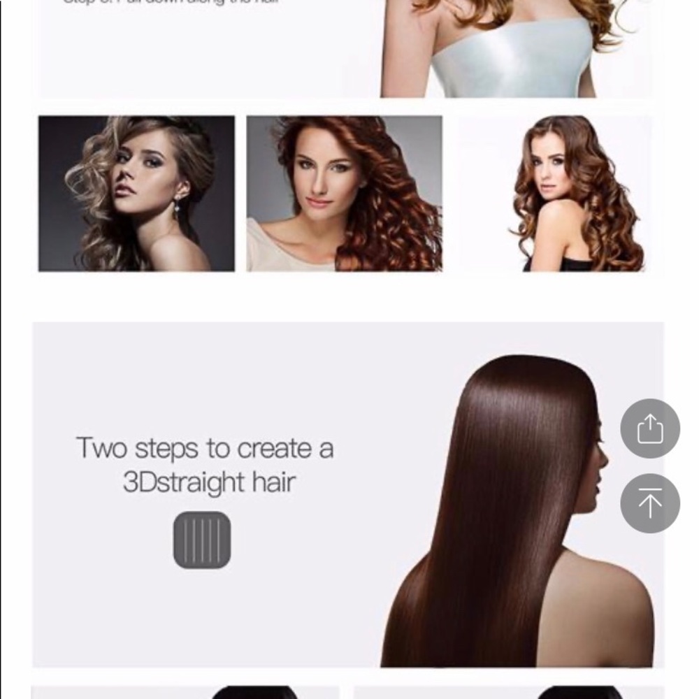 2 in 1 Anti-Static Ceramic Straightener and Curler - Picture 5 of 6